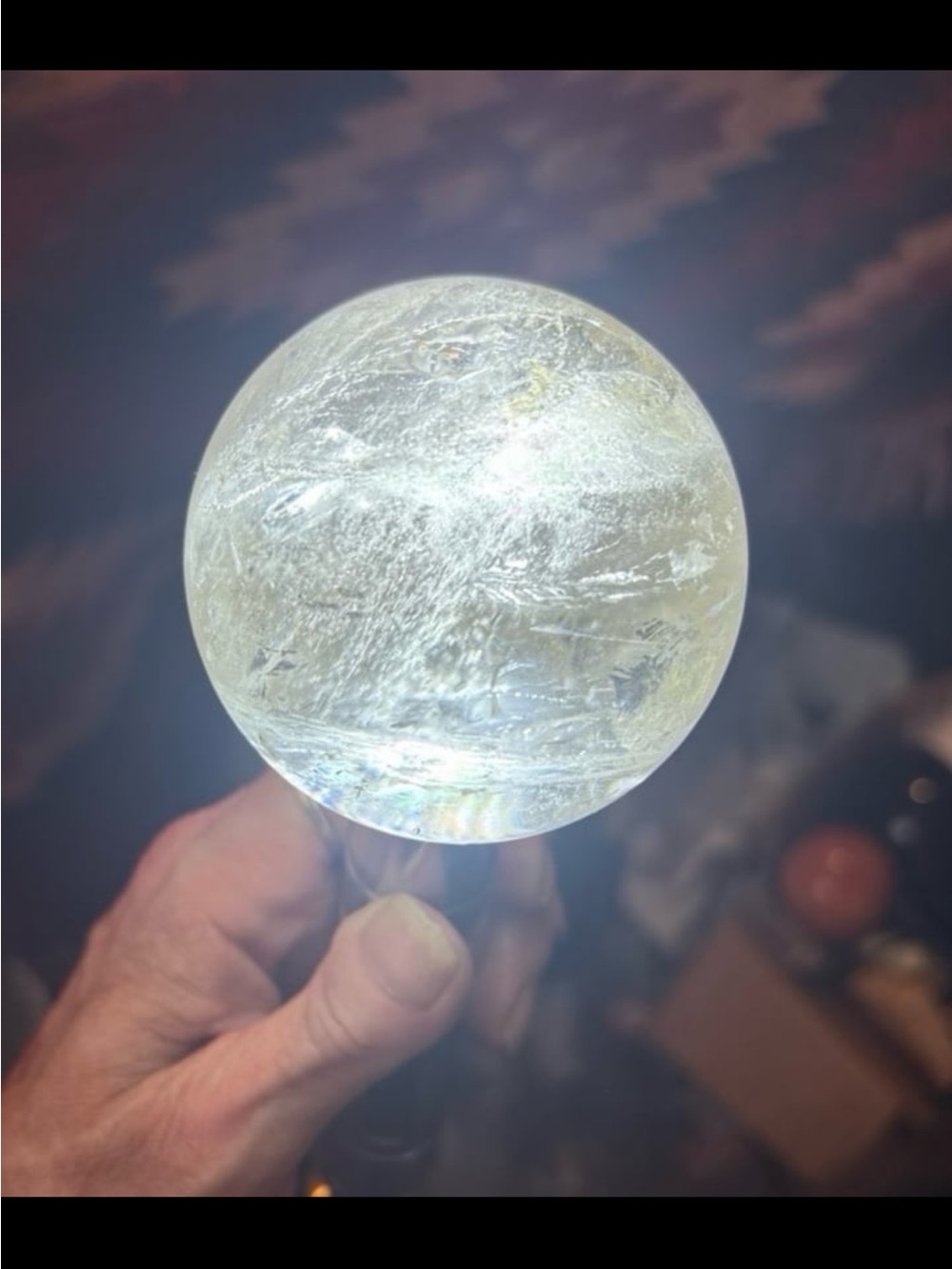 Clear Crystal Sphere - Picture 5 of 7